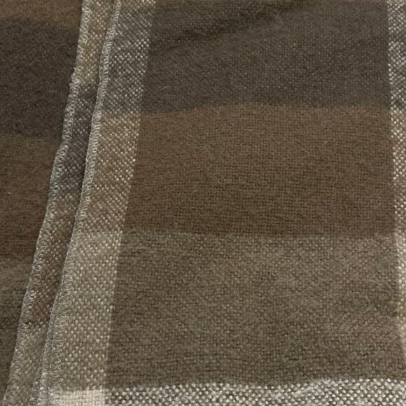 Tex/Alpa Alapaca Throw/Blanket - Multicolor Brown Plaid - 61 x 68 - NEW - Picture 3 of 5